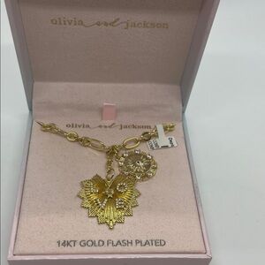 14kt Gold Flash Plated Women's Necklace